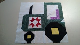 Tractor Block - Free Quilt Block Pattern