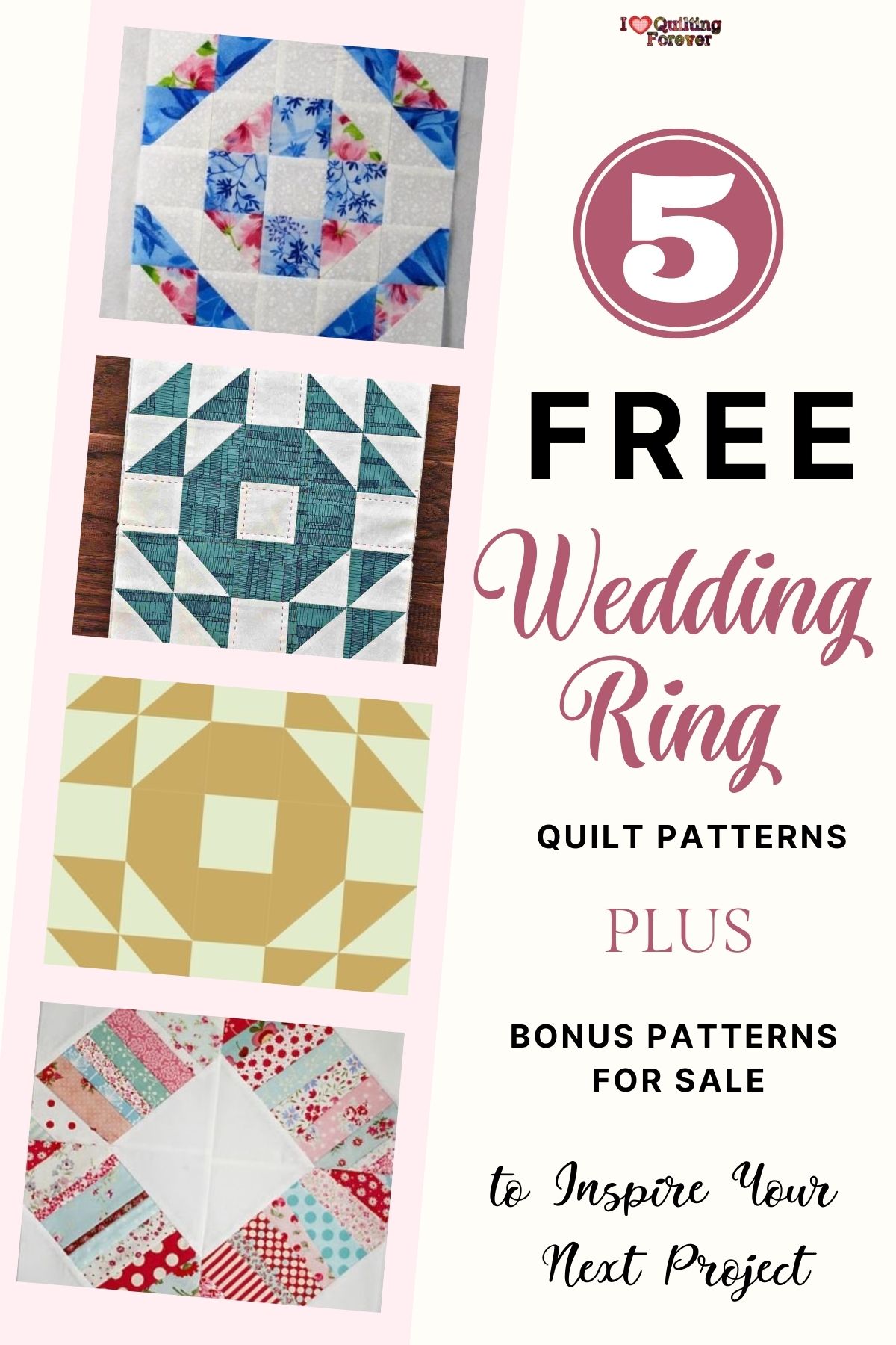 Top 5 Free Best Wedding Ring Quilt Patterns (+5 Bonus Patterns For Sale ...