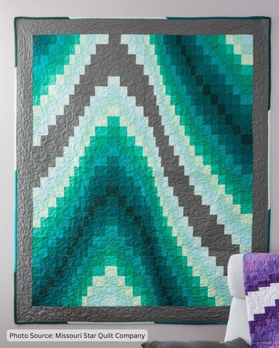 Bargello Quilt Pattern Idea from Missouri Star Quilt Company