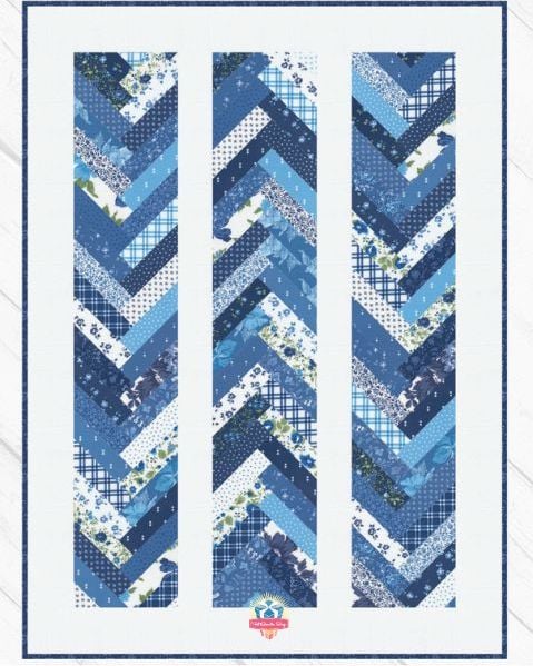 Braided Blues Quilt Pattern - free quilt pattern