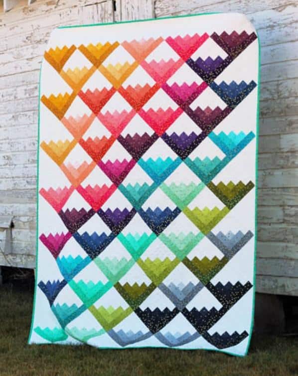 Confetti Cabins Quilt - Free Quilt Pattern