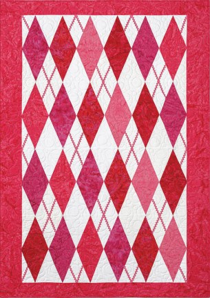 free quilt tutorial by Missouri Quilt Co Easy Argyle Quilt