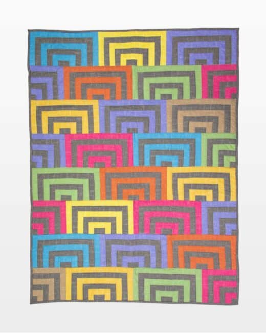 Free Quilt Pattern: GO! Beach Cabin Condo's Quilt designed by Mary Anne Fontana from Fontana Originals for AccuQuilt