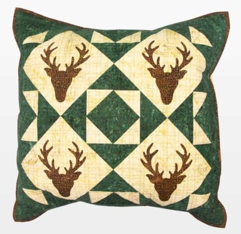 Free Quilt Pattern GO! Hideaway Haven Pillow by Terri Vanden Bosch of Lizard Creek Quilting for AccuQuilt