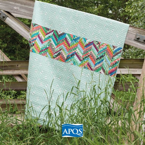 Improvised Herringbone Quilt Pattern - free pattern