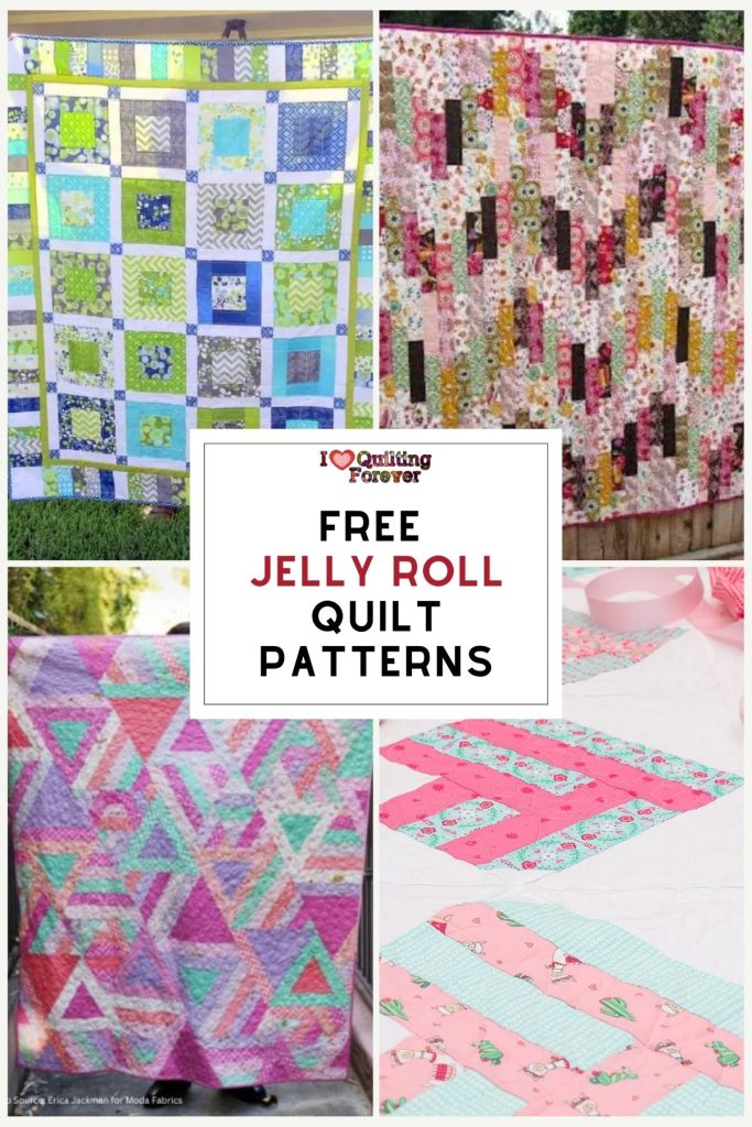 Jelly Roll Quilt Patterns roundup - Pinterest ILQF