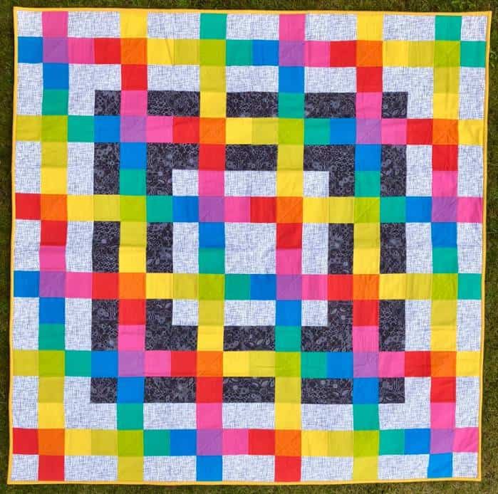 Rainbow Matrix Quilt - free quilt pattern