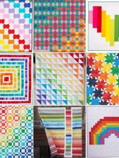 Rainbow Quilt Patterns roundup featured cover ILQF