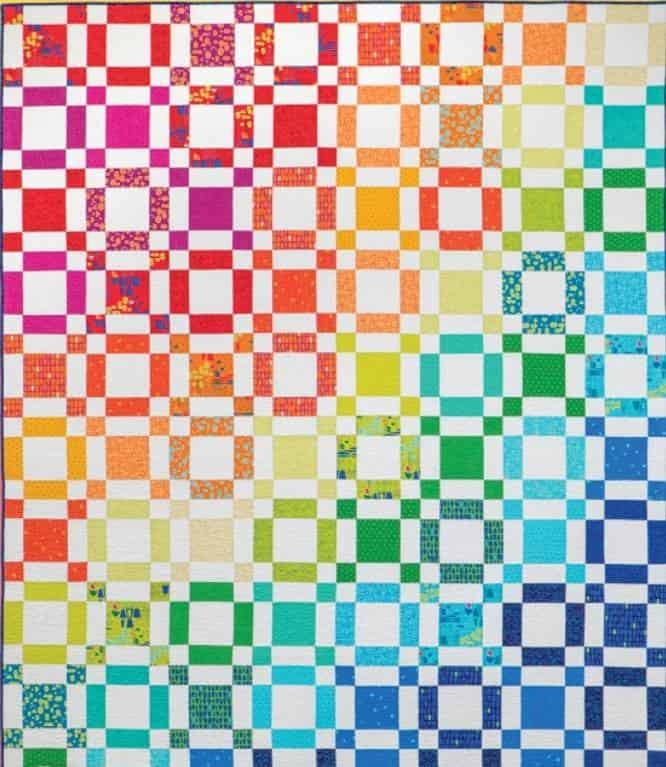 Rainbow Taffy Quilt - free quilt pattern