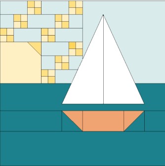 Sail Away Quilt Block - free quilt block pattern