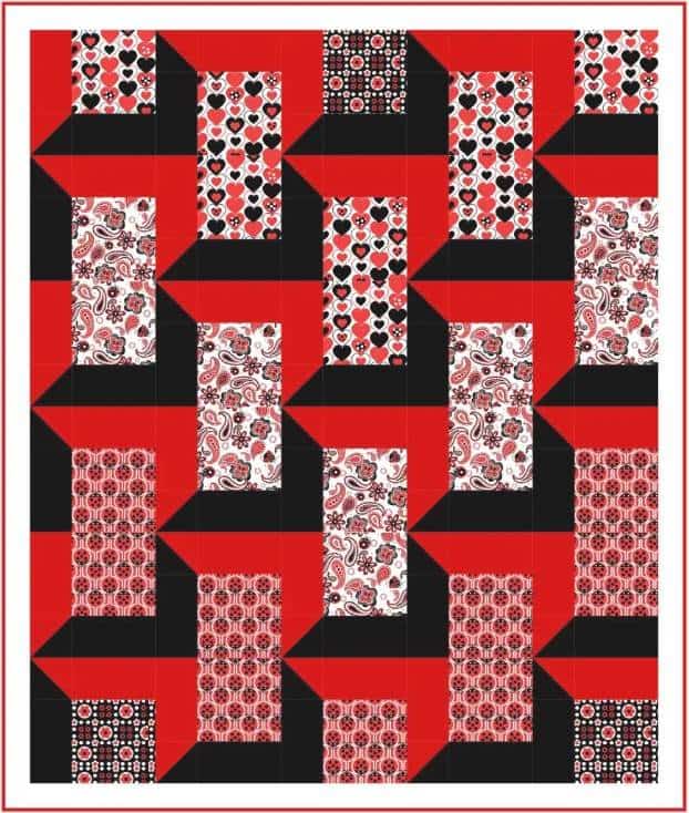 free quilt pattern Lovey Buggy Quilt by Wendy Sheppard  for Benartex