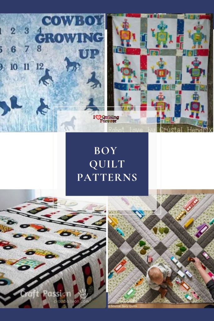 Boy Quilt Patterns roundup 3 - Pinterest ILQF