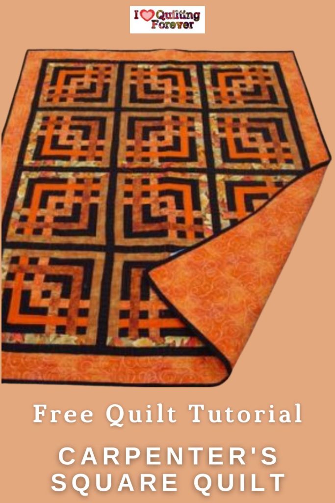 Carpenter's Square Quilt Block - free quilt tutorial -