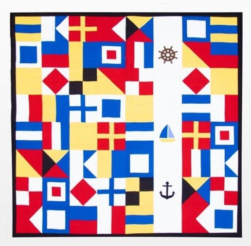 Free Quilt Pattern - GO! Let's GO Sailing Quilt by Reed Johnson of Blue Bear Quilts for AccuQuilt