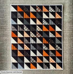 Half Square Triangle Quilt Pattern Idea from Lish Dorset