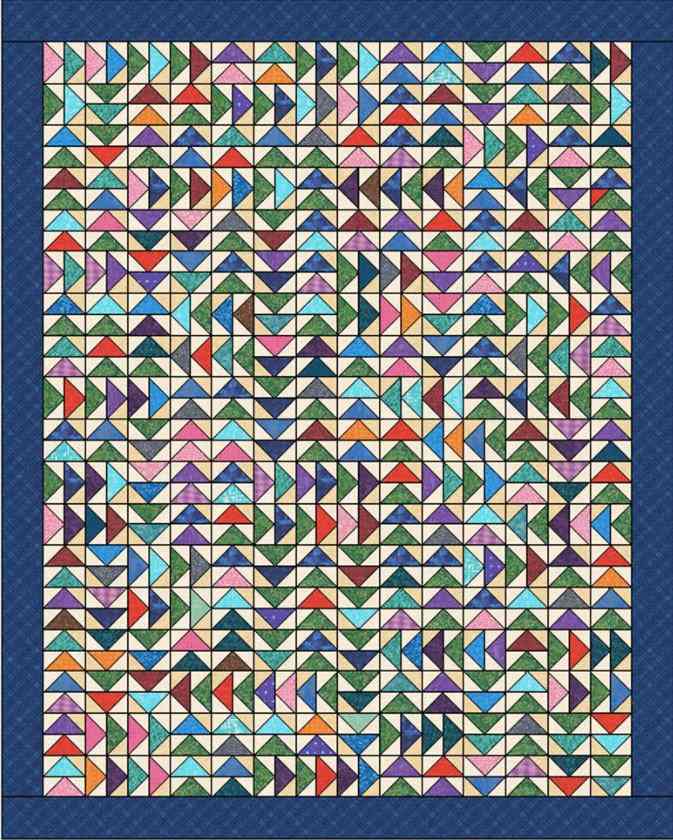 Let's Get Scrappy – Flying Geese Galore Quilt - Quilt Pattern