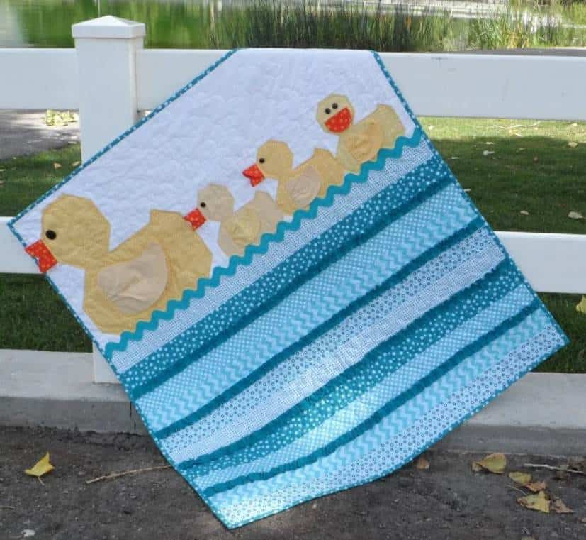 Lucky Ducks Baby Quilt by Kristin Roylance