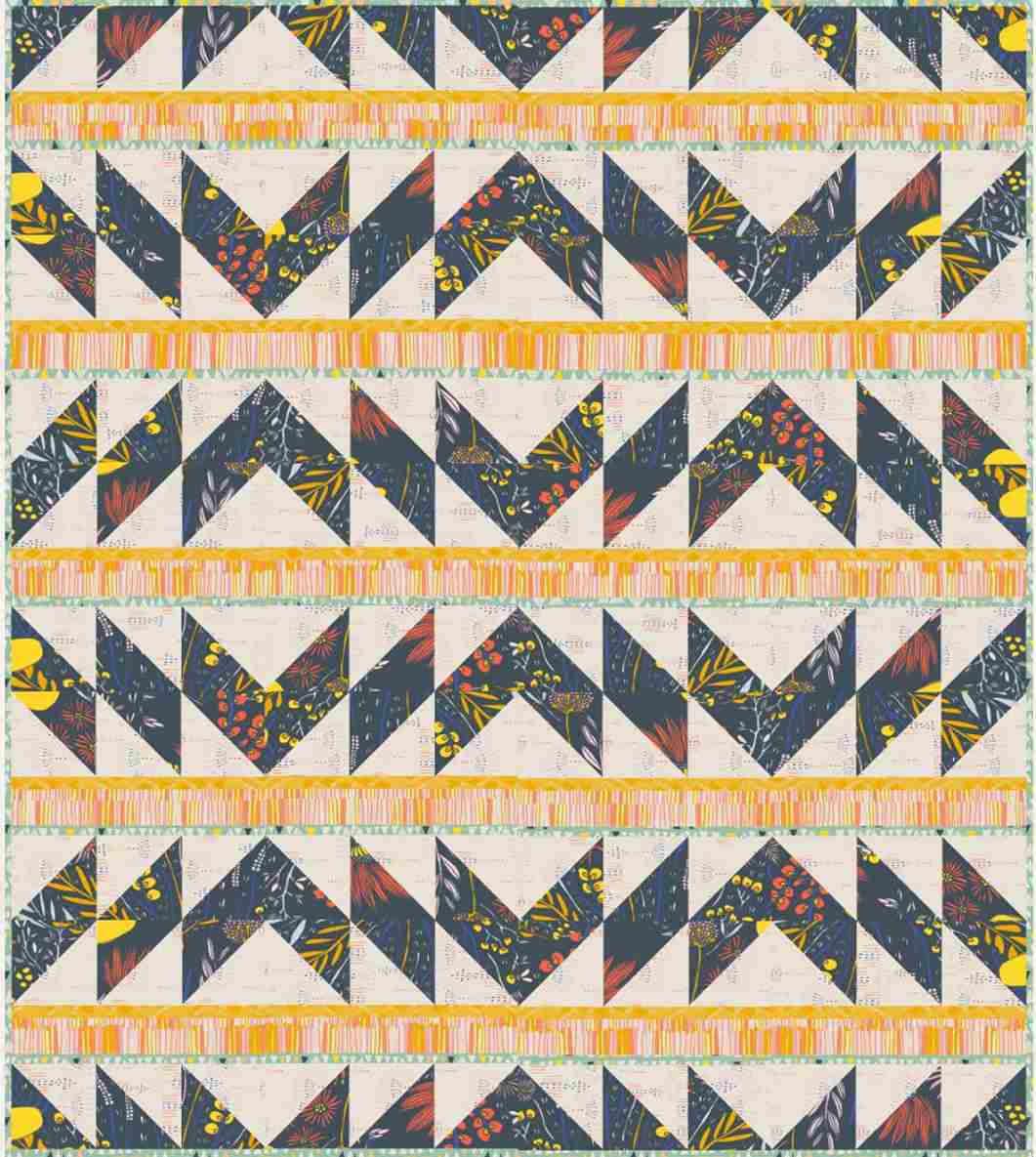 Rising Ground - free quilt pattern_