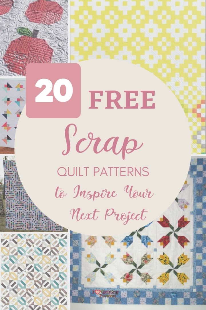 Top 20 Free Scrap Quilt Patterns (+8 Bonus Patterns For Sale) - I Love ...