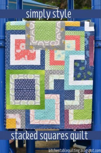  Simply Style Stacked Squares Quilt - Free Quilt Pattern