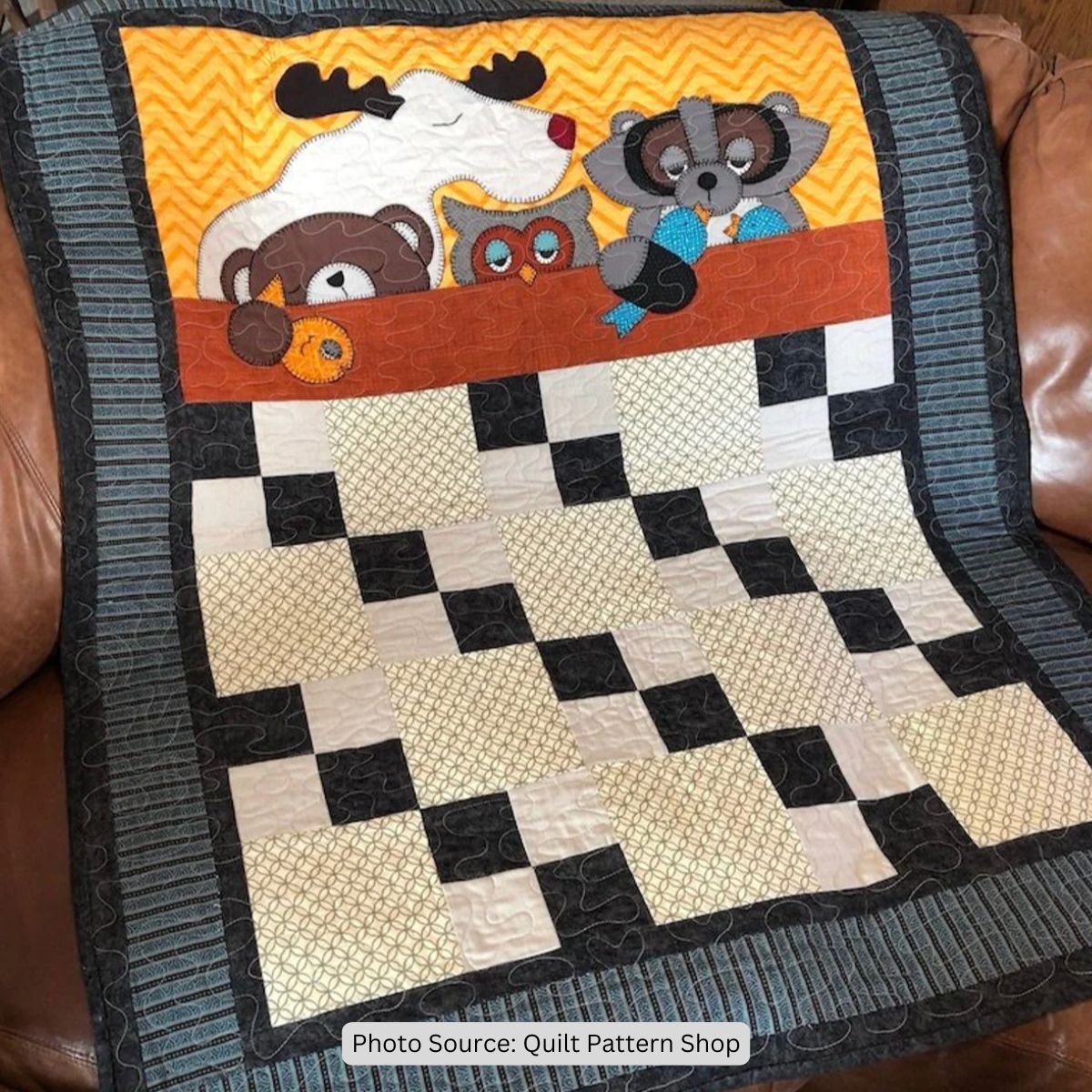 Sleepy Forest Quilt Pattern by Amanda of Quilt Pattern Shop