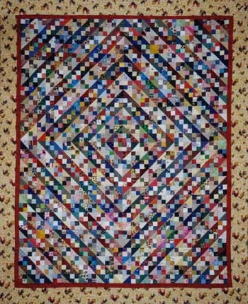 free quilt pattern Buckeye Beauty Quilt by Janet Locey at Hen Scratch Quilting