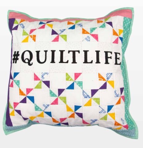 free quilt pattern - GO! #QuiltLife Pillow Pattern by Terri Vanden Bosch of Lizard Creek Quilting for AccuQuilt