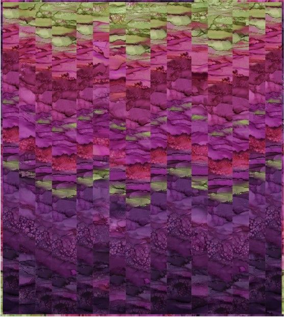 free quilt pattern Modern Love Ombre Effects Quilt_