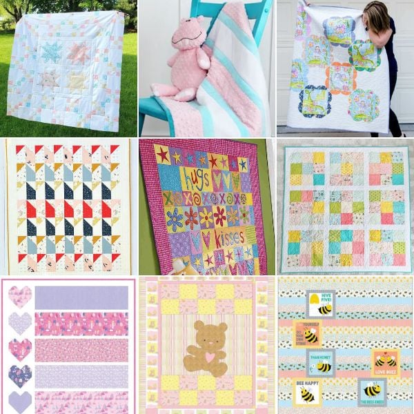 Baby Girl Quilt Patterns roundup ILQF featured cover