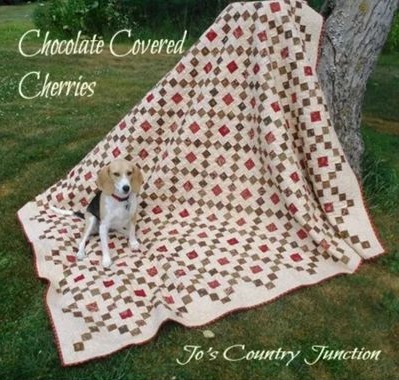 Chocolate Covered Cherries - free quilt pattern