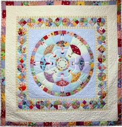 baby girl quilt pattern - Dancing Dollies Quilt