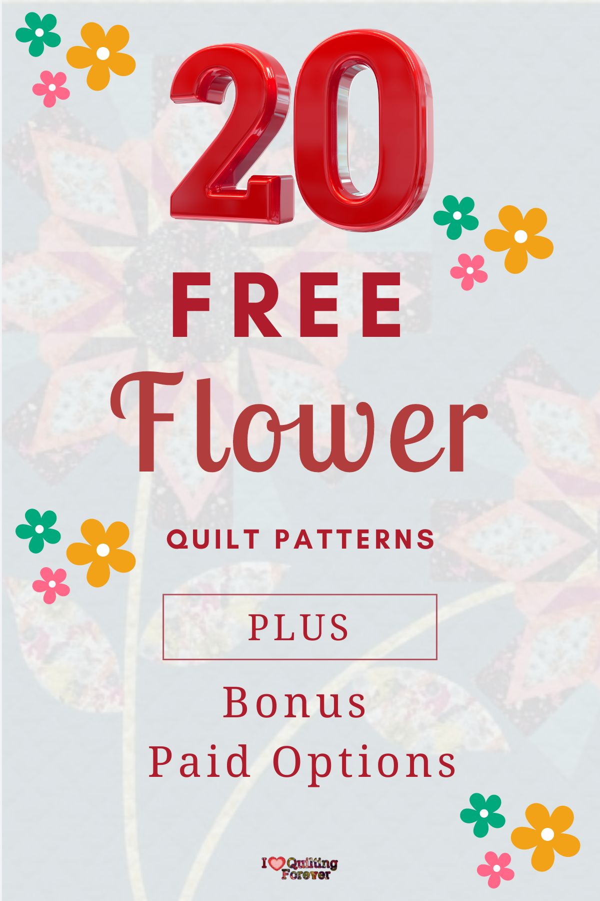 Top 20 Free Flower Quilt Patterns For Your Home (+10 Bonus Patterns For ...