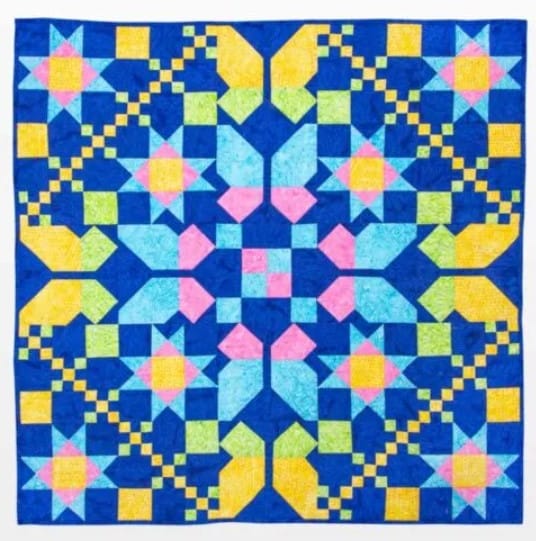 Free Quilt Pattern - GO! Butterfly Under the Stars Quilt by Mary Anne Fontana from Fontana Originals for AccuQuilt