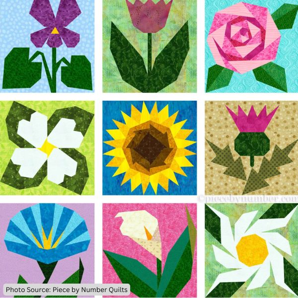 Top 20 Free Flower Quilt Patterns For Your Home (+10 Bonus Patterns For Sale) - I Love Quilting Forever