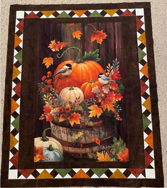 Just For Fall Border Pattern - instant download