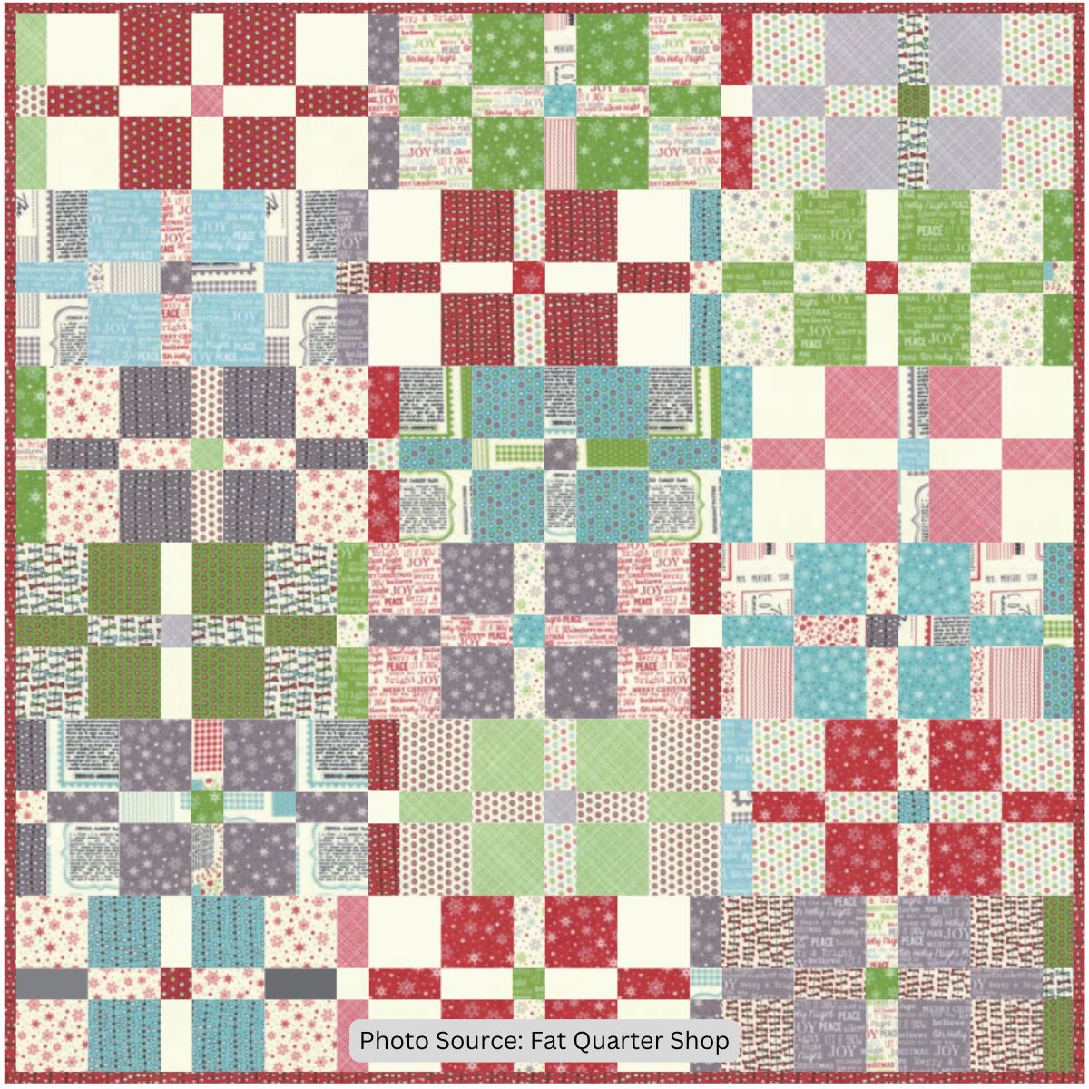 Layer Cake Crumble Quilt Pattern by Fat Quarter Shop