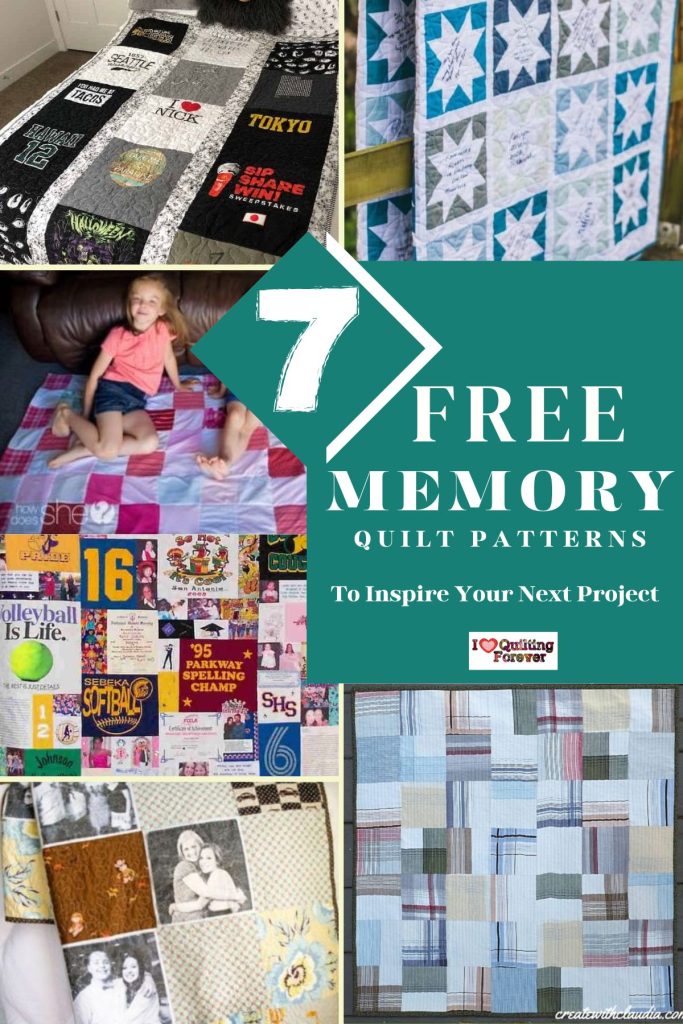 Memory Quilt Patterns Roundup 4 ILQF Pinterest