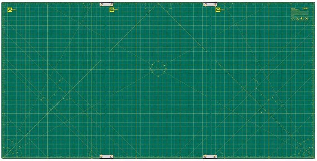 OLFA 35 x 70 Connecting Grid Rotary Cutting Mat Set (RM-CLIPS-3) Self Healing with Grid