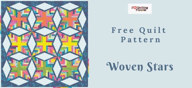Woven Stars Quilt pattern featured cover photo