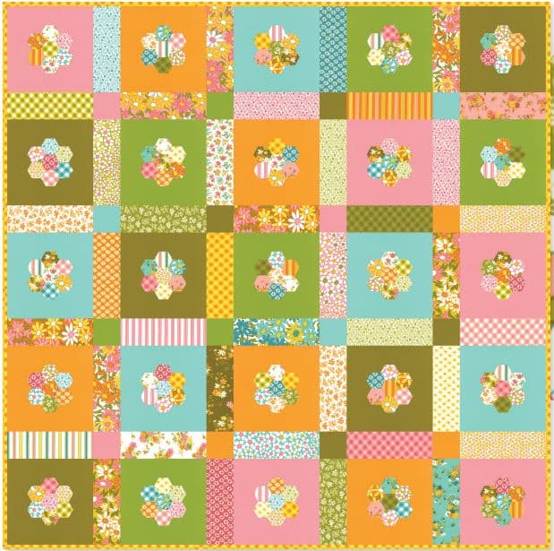 Blooming Flower Boxes - Free Quilt Pattern