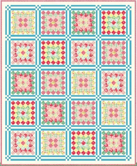 free baby girl quilt pattern - Cheeky Quilt by Urban Chiks