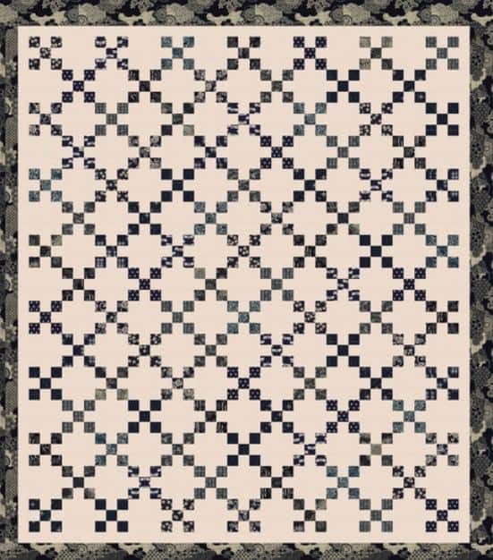free quilt pattern - Nara Irish Chain Quilt by Elise Lea for Robert Kaufman