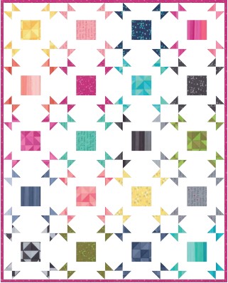 free quilt pattern Pop Shortcut Quilt Pattern by fat quarter shop