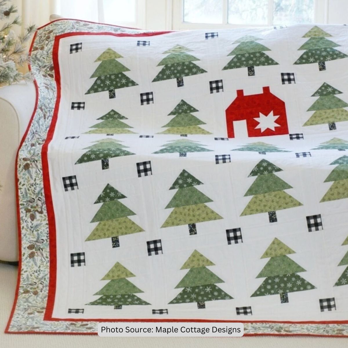 Christmas Pine Valley Quilt Pattern - Etsy