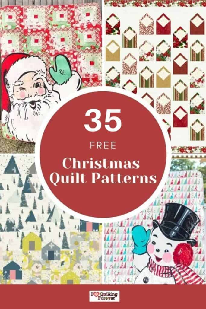Christmas Quilt Patterns roundup - ILQF Pinterest