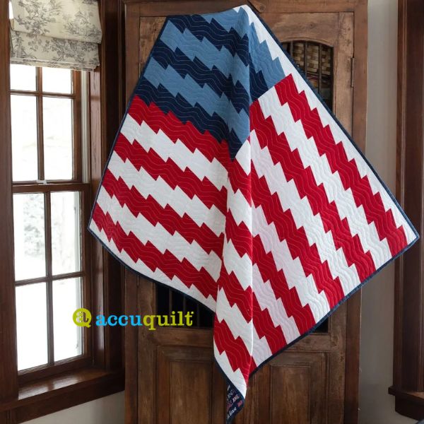 GO! Long May She Wave Flag - free quilt pattern