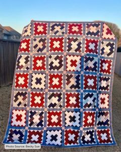 Patriotic Quilt Pattern Idea from Becky Sue