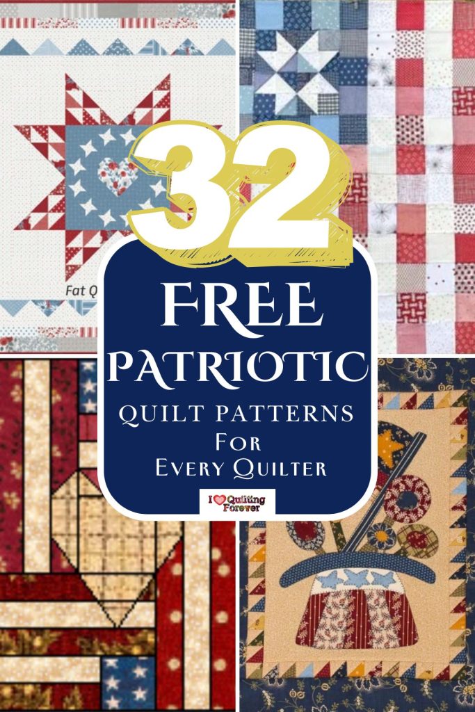 Patriotic Quilt Patterns Roundup 2 ILQF Pinterest