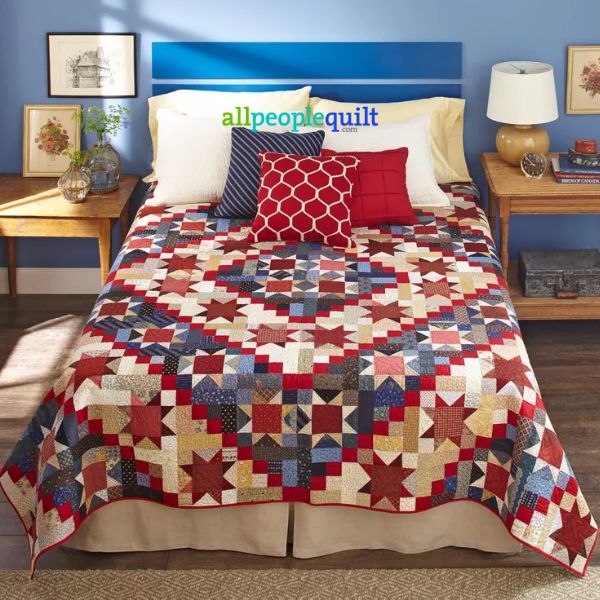 Stars & Scraps Forever - free quilt pattern