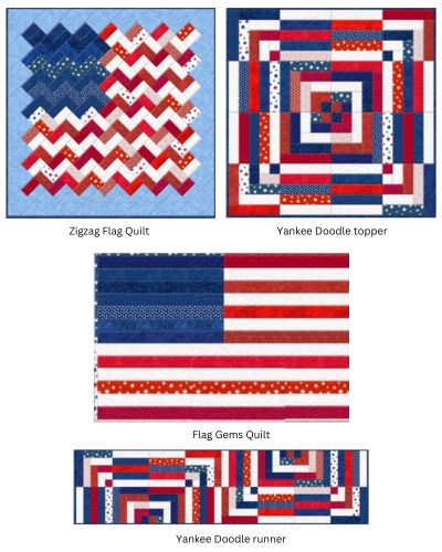Yankee Doodle Quilt Projects - free quilt pattern